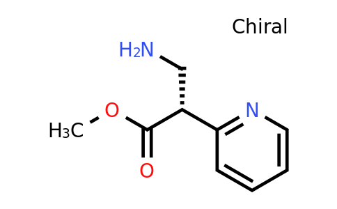 CAS 1289384-33-3 | (R)-Methyl 3-amino-2-(pyridin-2-YL)propanoate