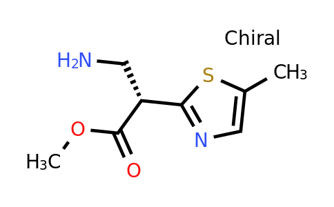CAS 1289384-39-9 | (S)-Methyl 3-amino-2-(5-methylthiazol-2-YL)propanoate