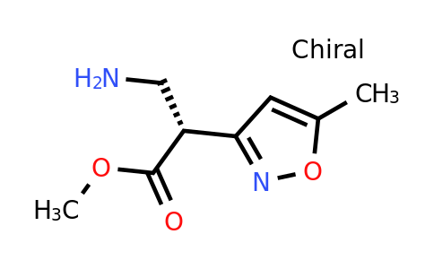 CAS 1289384-40-2 | (R)-Methyl 3-amino-2-(5-methylisoxazol-3-YL)propanoate