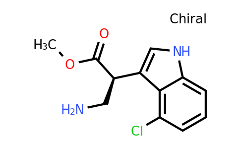 CAS 1289384-41-3 | (S)-Methyl 3-amino-2-(4-chloro-1H-indol-3-YL)propanoate
