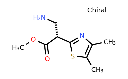 CAS 1289384-44-6 | (S)-Methyl 3-amino-2-(4,5-dimethylthiazol-2-YL)propanoate