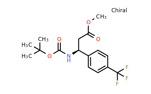 CAS 1289384-50-4 | (S)-Methyl 3-(tert-butoxycarbonylamino)-3-(4-(trifluoromethyl)phenyl)propanoate