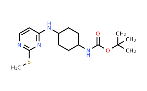 CAS 1289384-85-5 | tert-Butyl (4-((2-(methylthio)pyrimidin-4-yl)amino)cyclohexyl)carbamate