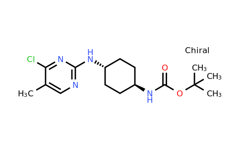 CAS 1289385-37-0 | tert-Butyl (trans-4-((4-chloro-5-methylpyrimidin-2-yl)amino)cyclohexyl)carbamate