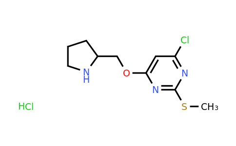 CAS 1289386-68-0 | 4-Chloro-2-(methylthio)-6-(pyrrolidin-2-ylmethoxy)pyrimidine hydrochloride