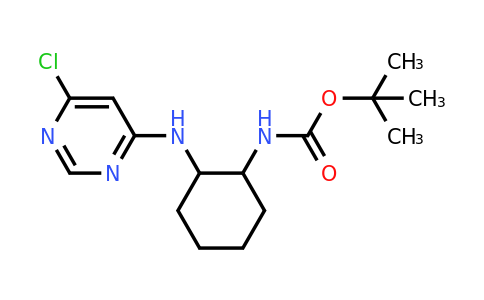 CAS 1289386-75-9 | tert-Butyl (2-((6-chloropyrimidin-4-yl)amino)cyclohexyl)carbamate