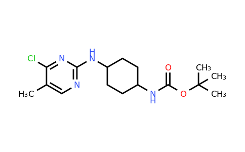 CAS 1289387-42-3 | tert-Butyl (4-((4-chloro-5-methylpyrimidin-2-yl)amino)cyclohexyl)carbamate