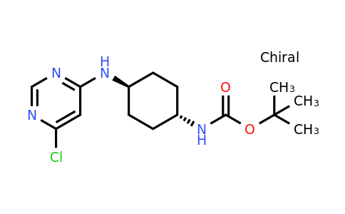 CAS 1289387-46-7 | tert-Butyl (trans-4-((6-chloropyrimidin-4-yl)amino)cyclohexyl)carbamate