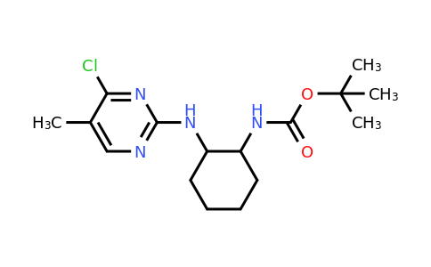 CAS 1289387-79-6 | tert-Butyl (2-((4-chloro-5-methylpyrimidin-2-yl)amino)cyclohexyl)carbamate