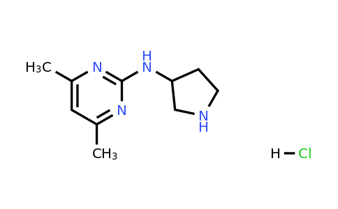 CAS 1289387-84-3 | 4,6-Dimethyl-N-(pyrrolidin-3-yl)pyrimidin-2-amine hydrochloride