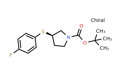 CAS 1289585-20-1 | (R)-tert-Butyl 3-((4-fluorophenyl)thio)pyrrolidine-1-carboxylate
