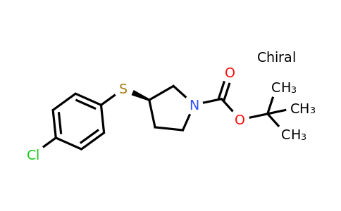 CAS 1289585-33-6 | (R)-tert-Butyl 3-((4-chlorophenyl)thio)pyrrolidine-1-carboxylate