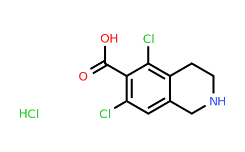 CAS 1289646-93-0 | 5,7-dichloro-1,2,3,4-tetrahydroisoquinoline-6-carboxylic acid;hydrochloride