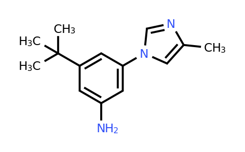 CAS 1290090-22-0 | 3-(tert-butyl)-5-(4-methyl-1H-imidazol-1-yl)aniline