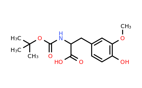 CAS 129048-72-2 | 2-{[(tert-butoxy)carbonyl]amino}-3-(4-hydroxy-3-methoxyphenyl)propanoic acid