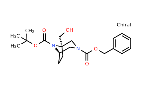 CAS 1290626-10-6 | O3-benzyl O8-tert-butyl rel-(1R,5R)-1-(hydroxymethyl)-3,8-diazabicyclo[3.2.1]octane-3,8-dicarboxylate