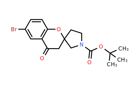 Spiro[2H-1-benzopyran-2,3'-pyrrolidine]-1'-carboxylic acid, 6-bromo-3,4-dihydro-4-oxo-, 1,1-dimethylethyl ester