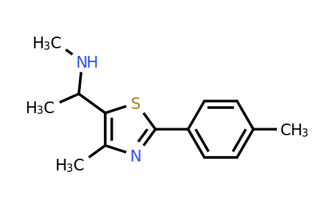 CAS 1291467-53-2 | Methyl({1-[4-methyl-2-(4-methylphenyl)-1,3-thiazol-5-yl]ethyl})amine
