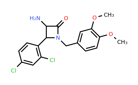 3-Amino-4-(2,4-dichlorophenyl)-1-(3,4-dimethoxybenzyl)azetidin-2-one