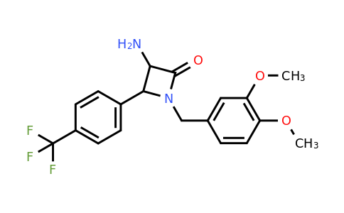 CAS 1291488-95-3 | 3-Amino-1-(3,4-dimethoxybenzyl)-4-(4-(trifluoromethyl)phenyl)azetidin-2-one