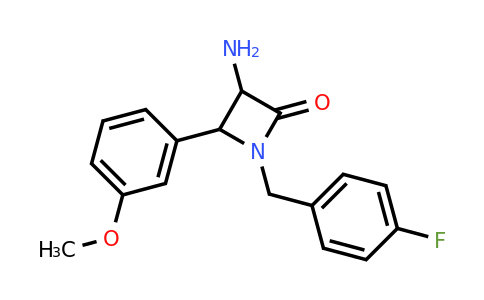 CAS 1291489-05-8 | 3-Amino-1-(4-fluorobenzyl)-4-(3-methoxyphenyl)azetidin-2-one