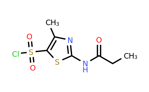 CAS 1291490-19-1 | 4-methyl-2-propanamido-1,3-thiazole-5-sulfonyl chloride