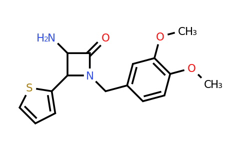 CAS 1291491-14-9 | 3-Amino-1-(3,4-dimethoxybenzyl)-4-(thiophen-2-yl)azetidin-2-one