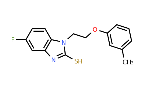 CAS 1291543-43-5 | 5-fluoro-1-[2-(3-methylphenoxy)ethyl]-1H-1,3-benzodiazole-2-thiol