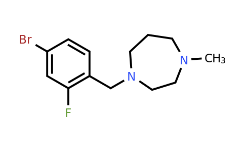 CAS 1291624-13-9 | 1-[(4-Bromo-2-fluorophenyl)methyl]-4-methyl-1,4-diazepane