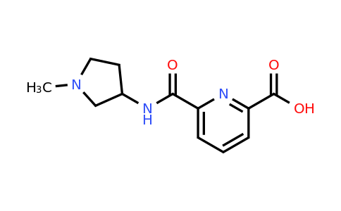 CAS 1291656-86-4 | 6-[(1-methylpyrrolidin-3-yl)carbamoyl]pyridine-2-carboxylic acid
