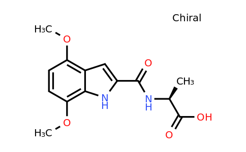 CAS 1291831-59-8 | (S)-2-(4,7-Dimethoxy-1H-indole-2-carboxamido)propanoic acid