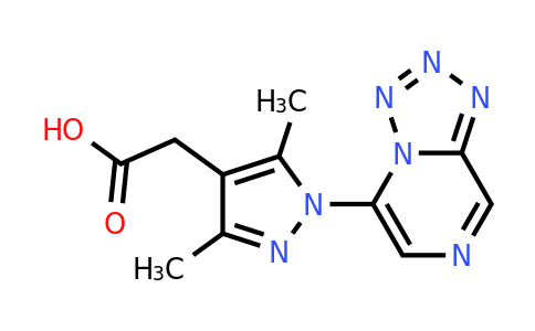CAS 1291943-51-5 | 2-(3,5-dimethyl-1-{[1,2,3,4]tetrazolo[1,5-a]pyrazin-5-yl}-1H-pyrazol-4-yl)acetic acid