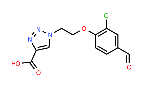 CAS 1291958-63-8 | 1-[2-(2-chloro-4-formylphenoxy)ethyl]-1H-1,2,3-triazole-4-carboxylic acid