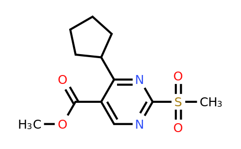 CAS 1292289-62-3 | methyl 4-cyclopentyl-2-(methylsulfonyl)pyrimidine-5-carboxylate