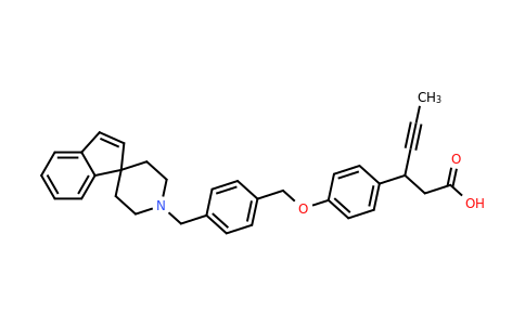 CAS 1292290-42-6 | 3-(4-{[4-(spiro[indene-1,4'-piperidin]-1'-ylmethyl)benzyl]oxy}phenyl)hex-4-ynoic acid