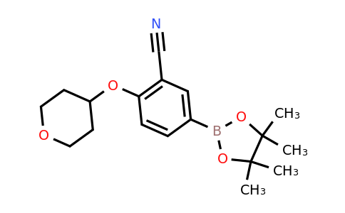 CAS 1292317-54-4 | 2-(Tetrahydro-pyran-4-yloxy)-5-(4,4,5,5-tetramethyl-[1,3,2]dioxaborolan-2-yl)-benzonitrile