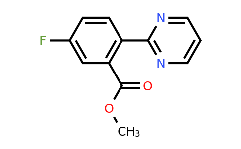 CAS 1293284-59-9 | Methyl 5-fluoro-2-(pyrimidin-2-yl)benzoate