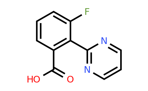 CAS 1293285-04-7 | 3-Fluoro-2-(pyrimidin-2-yl)benzoic acid