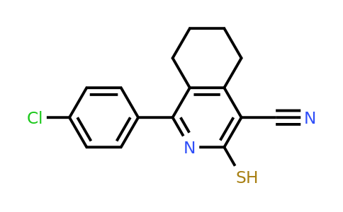 CAS 129340-02-9 | 1-(4-chlorophenyl)-3-sulfanyl-5,6,7,8-tetrahydroisoquinoline-4-carbonitrile
