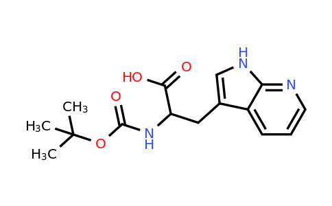 CAS 129423-33-2 | 2-{[(tert-butoxy)carbonyl]amino}-3-{1H-pyrrolo[2,3-b]pyridin-3-yl}propanoic acid