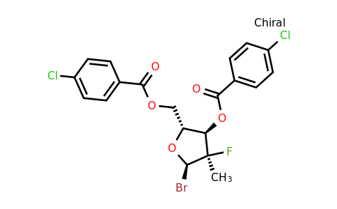 CAS 1294481-81-4 | [(2R,3R,4R,5R)-5-bromo-3-(4-chlorobenzoyloxy)-4-fluoro-4-methyloxolan-2-yl]methyl 4-chlorobenzoate