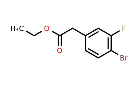 CAS 1296223-82-9 | (4-Bromo-3-fluoro-phenyl)-acetic acid ethyl ester