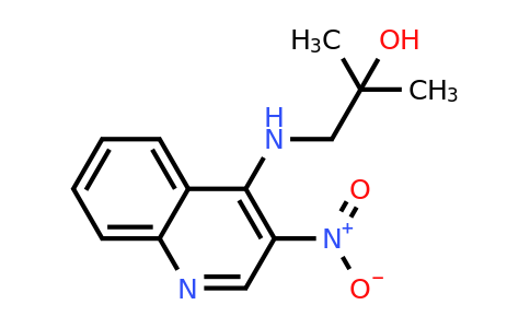 CAS 129655-57-8 | 2-Methyl-1-((3-nitroquinolin-4-yl)amino)propan-2-ol