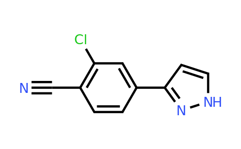 2-chloro-4-(1H-pyrazol-3-yl)benzonitrile