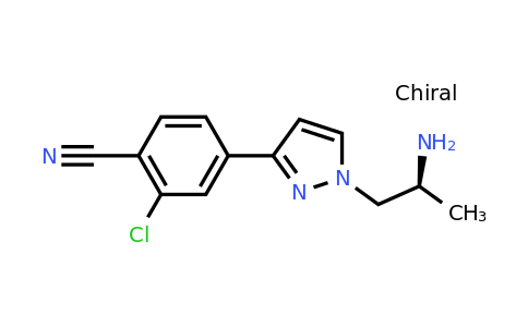 CAS 1297537-41-7 | 4-{1-[(2S)-2-aminopropyl]-1H-pyrazol-3-yl}-2-chlorobenzonitrile