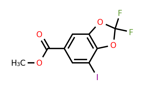 CAS 1298047-55-8 | methyl 2,2-difluoro-7-iodo-2H-1,3-benzodioxole-5-carboxylate
