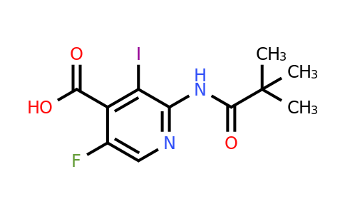 CAS 1299607-63-8 | 2-(2,2-dimethylpropanoylamino)-5-fluoro-3-iodo-pyridine-4-carboxylic acid