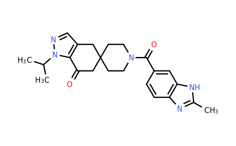 CAS 1301214-47-0 | 1-Isopropyl-1'-[(2-methyl-1H-benzimidazol-6-yl)carbonyl]-1,4-dihydrospiro[indazole-5,4'-piperidin]-7(6H)-one