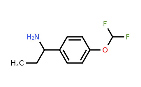 CAS 130339-51-4 | 1-[4-(difluoromethoxy)phenyl]propan-1-amine