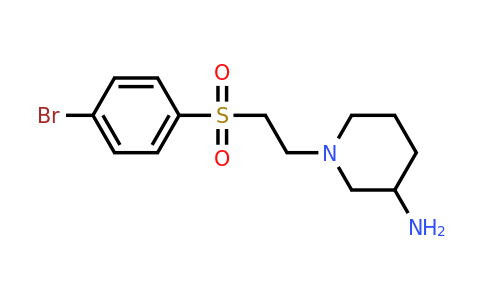 CAS 1303755-33-0 | 1-[2-(4-Bromobenzenesulfonyl)ethyl]piperidin-3-amine